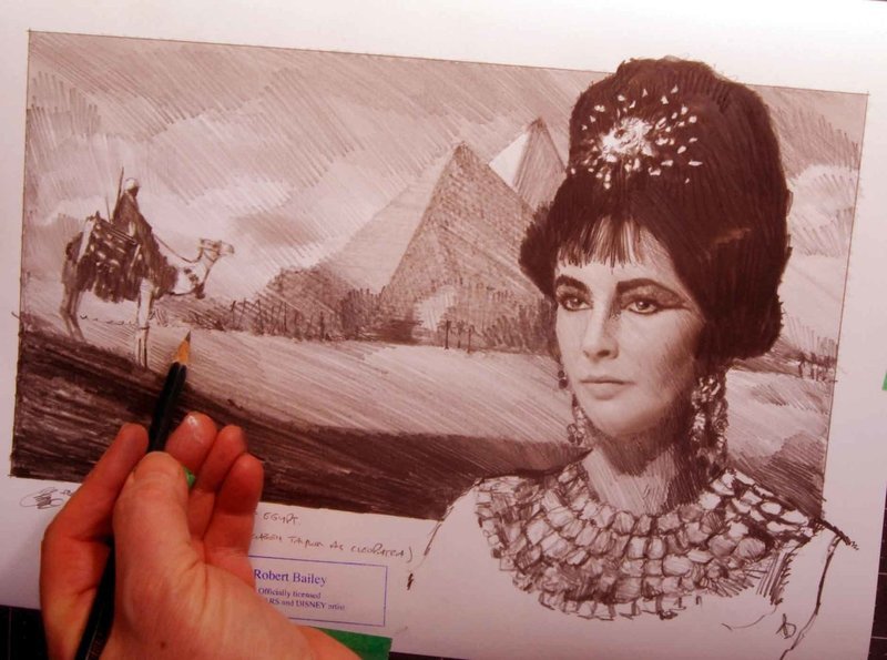 QUEEN OF EGYPT.  (Elizabeth Taylor as Cleopatra).
