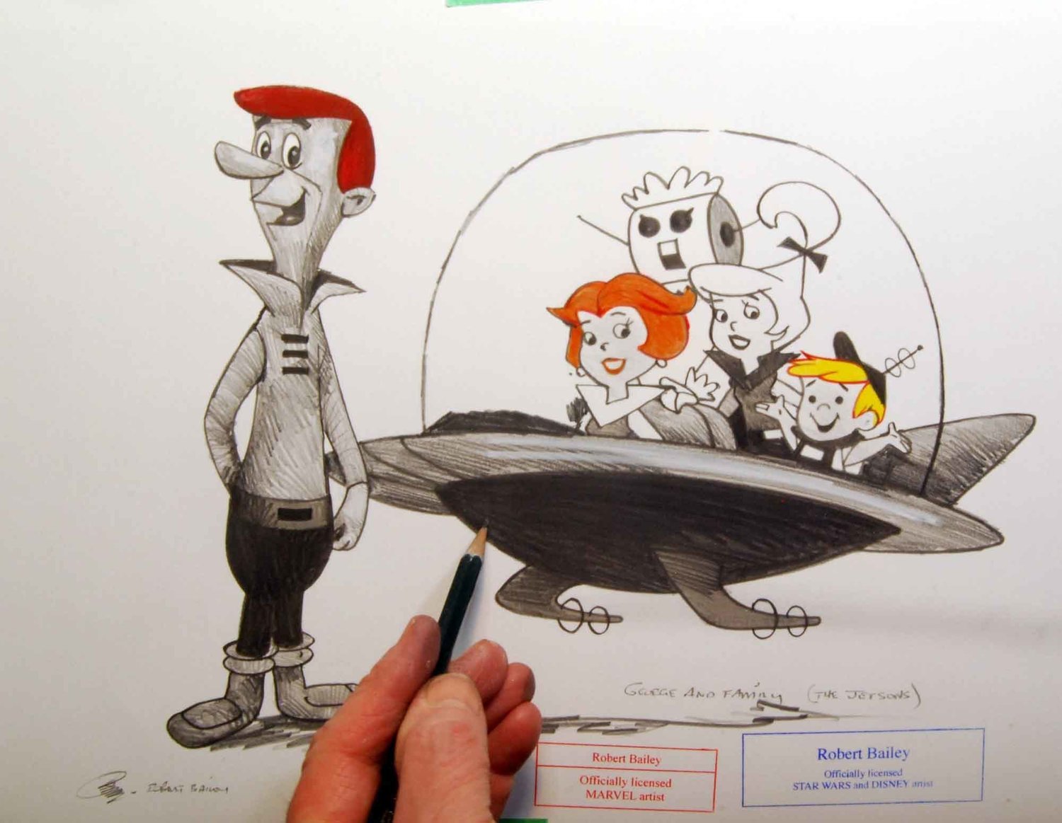 GEORGE AND FAMILY.   (The Jetsons).