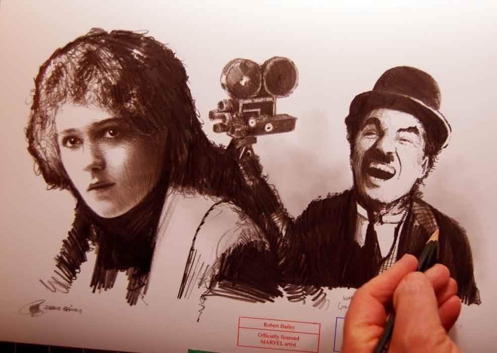 WHEN SILENCE WAS GOLDEN. (Mary Pickford and Charlie Chaplin).