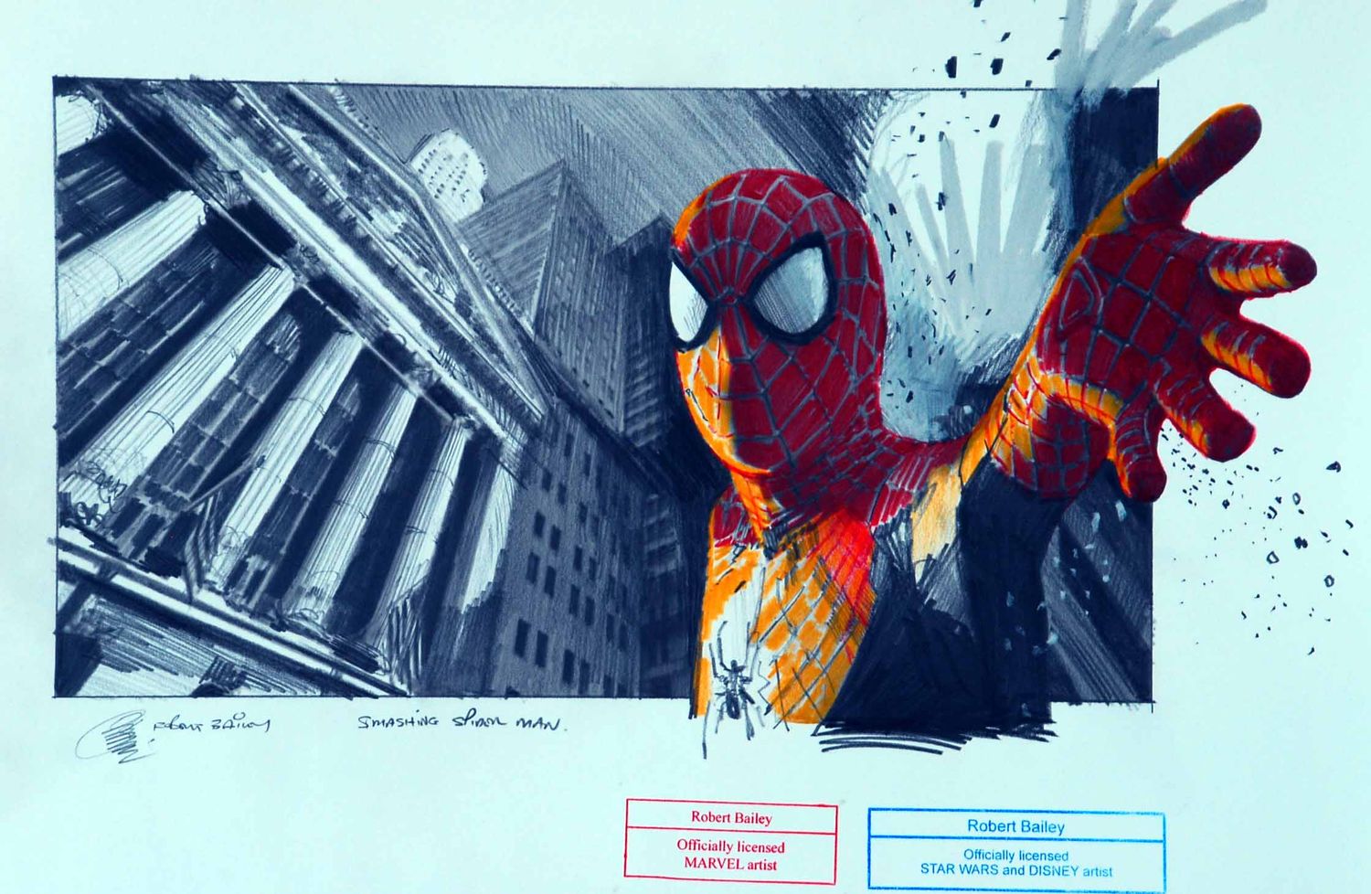 SMASHING SPIDER MAN.