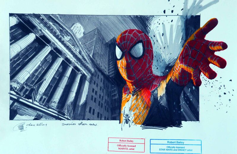 SMASHING SPIDER MAN.