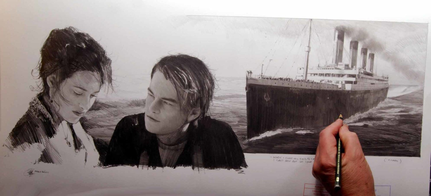 WHEN I CLOSE MY EYES TO CRY.   (Titanic).  29" x 14" MEDIUM SIZE.