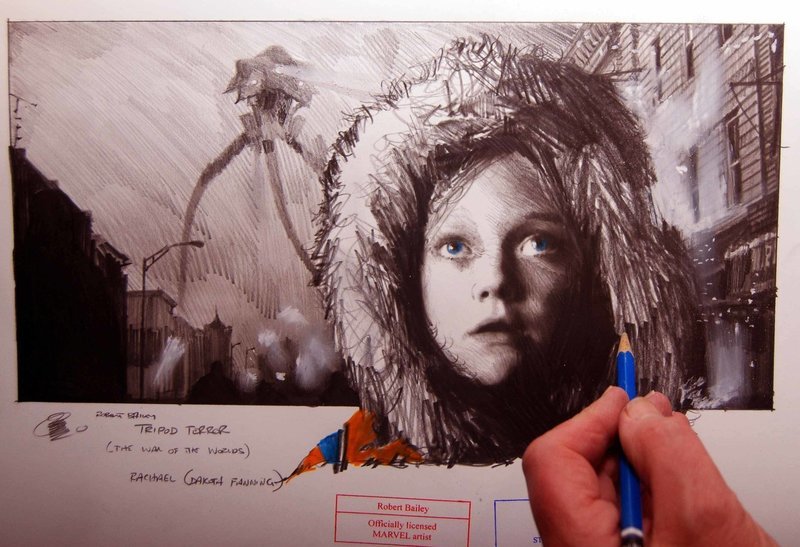 TRIPOD TERROR. (The War of the Worlds).