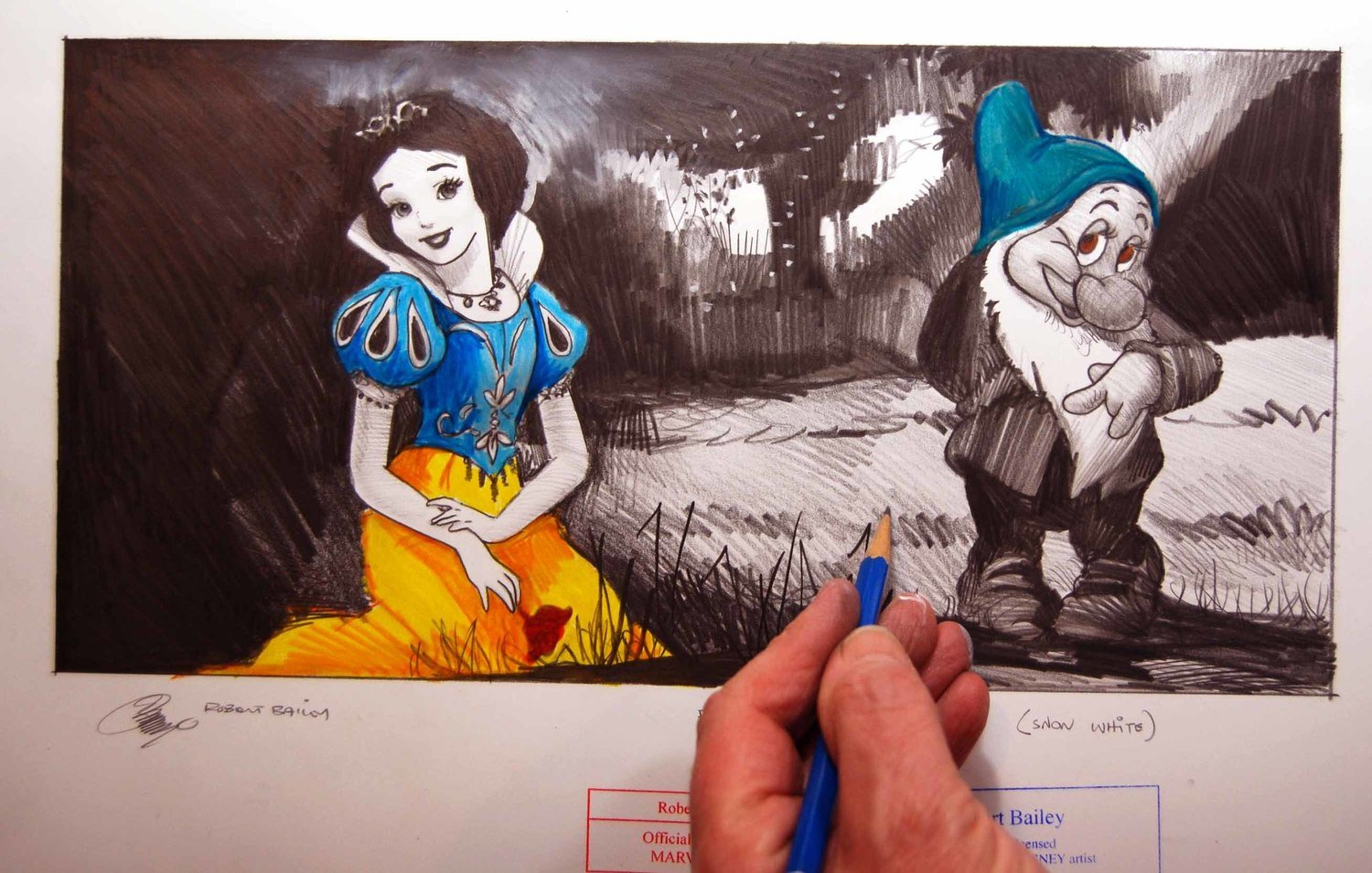 BASHFUL ABOUT A BEAUTY.  (Snow White).