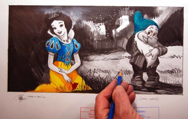 BASHFUL ABOUT A BEAUTY.  (Snow White).