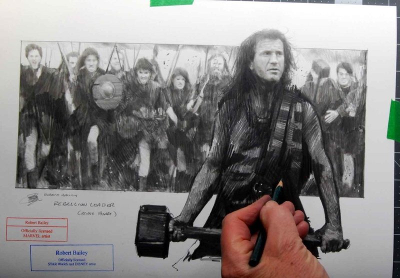 REBELLION LEADER. (Brave Heart). Mel Gibson.