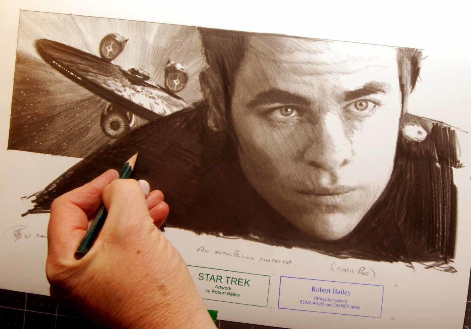 AN ENTERPRISING CHARACTER.  (Chris Pine).