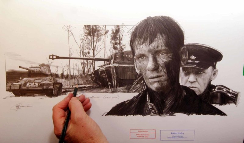 DEADLY OPPONENTS. (White Tiger). 22" x 14" MEDIUM SIZE.