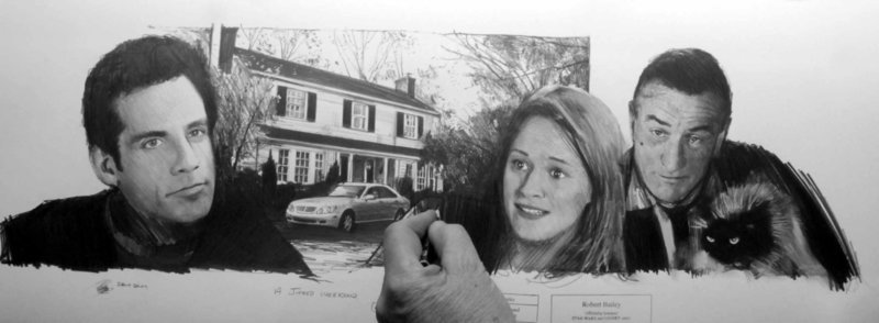 A JINXED WEEKEND.  (Meet The Parents). 28" x 9.5" MEDIUM SIZE.