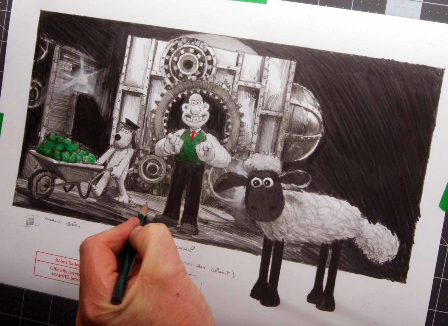 INVENTOR'S WORKSHOP.  (Wallace and Gromit).