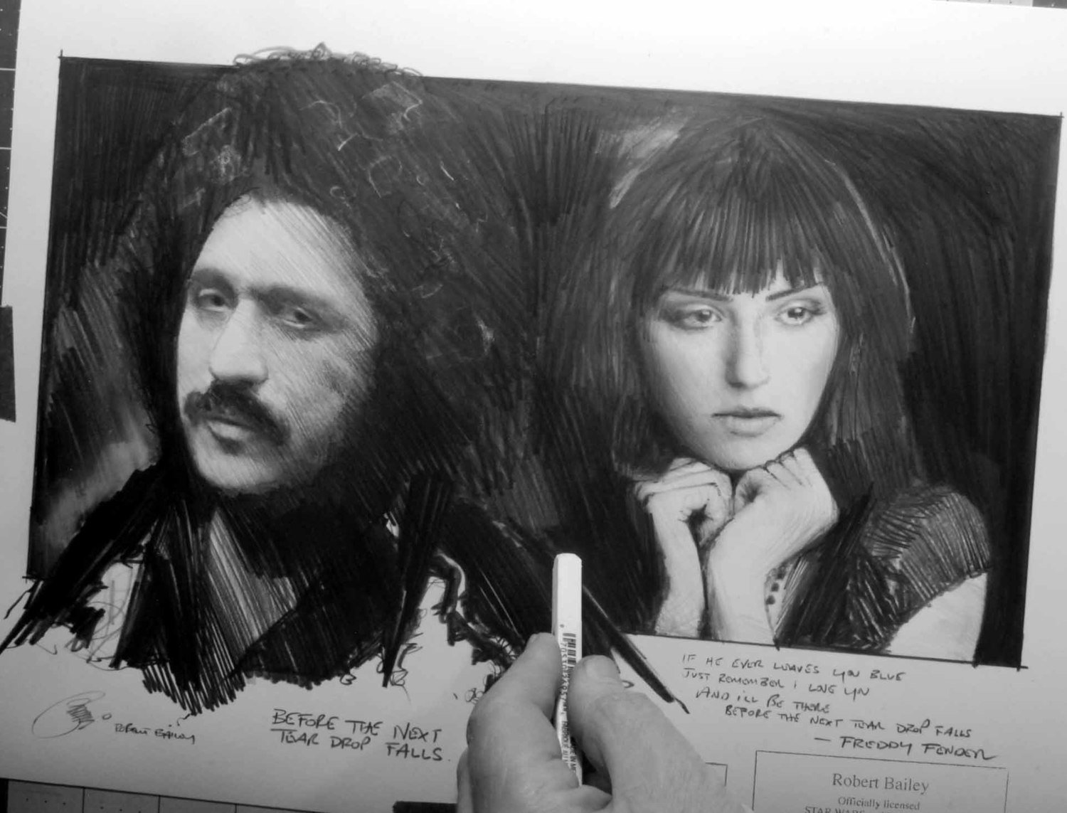 BEFORE THE NEXT TEAR DROP FALLS.   (Freddy Fender).