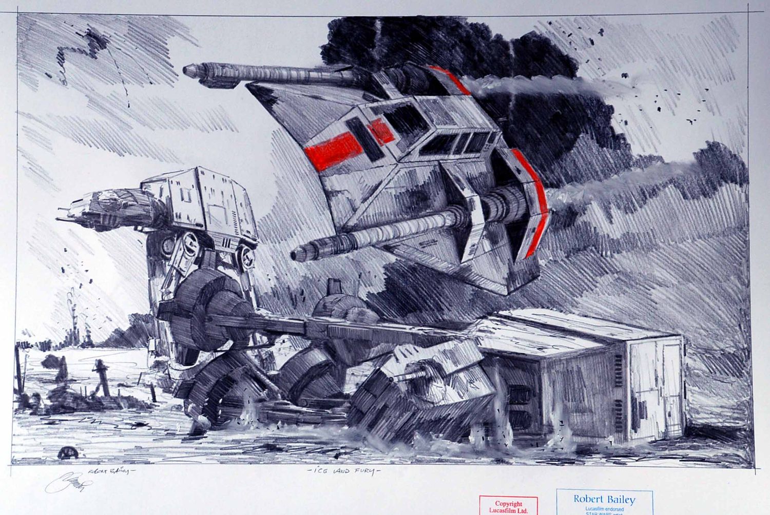 ICE AND FURY. (Medium Size).