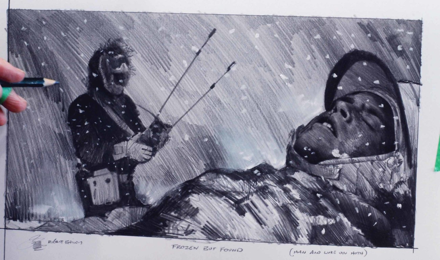 FROZEN BUT FOUND. (Han and Luke on Hoth).