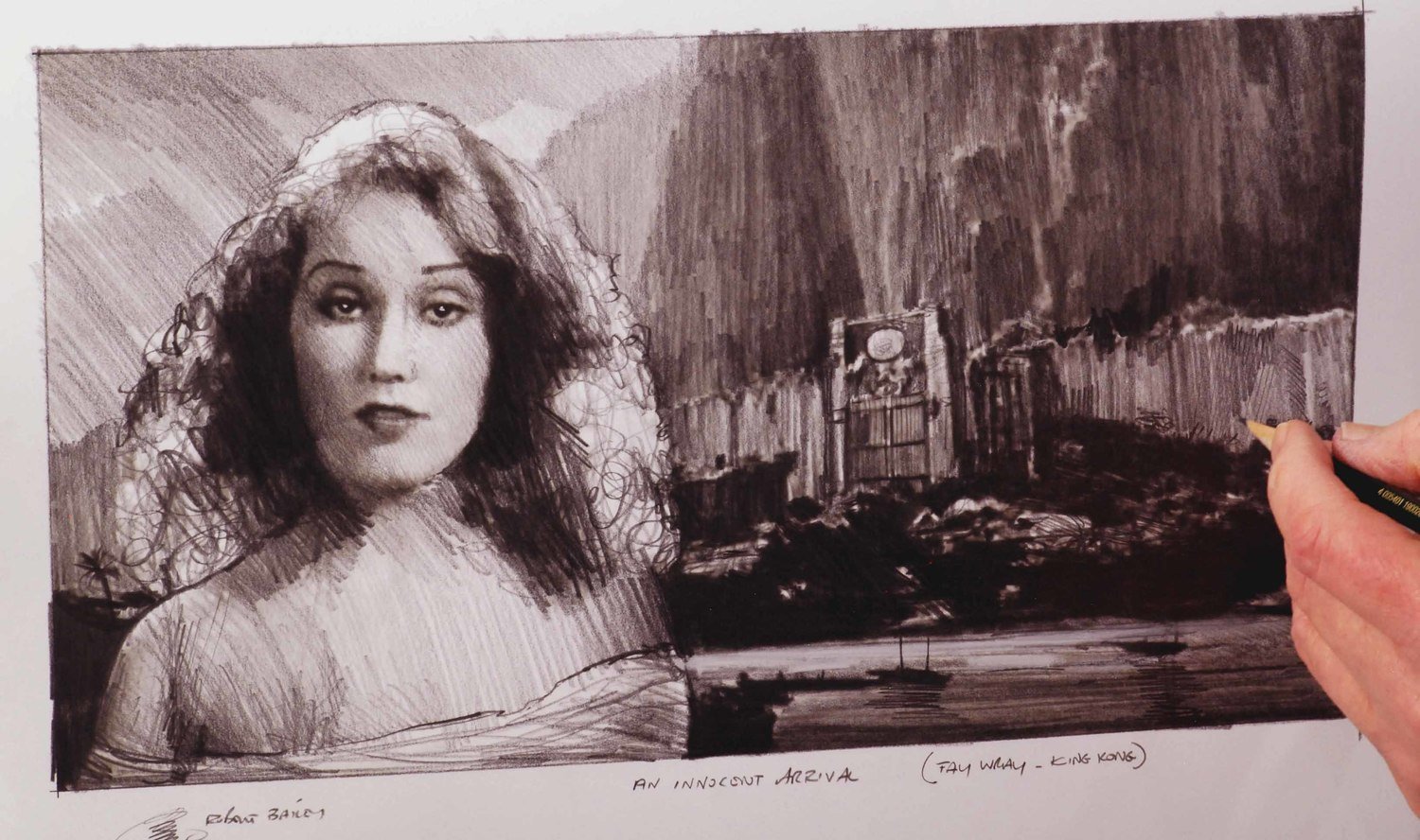 AN INNOCENT ARRIVAL. (Fay Wray). King Kong.