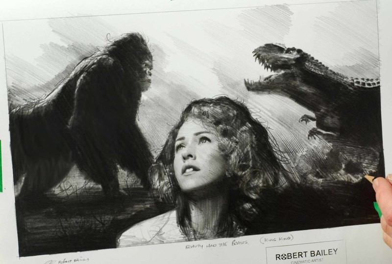 BEAUTY AND THE BEASTS. (King Kong).