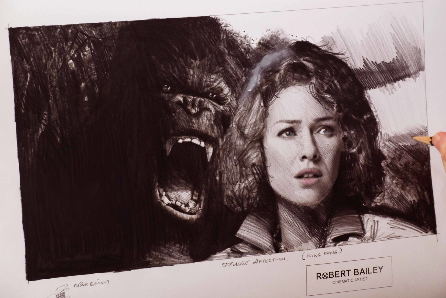 STRANGE AFFECTION. (King Kong).