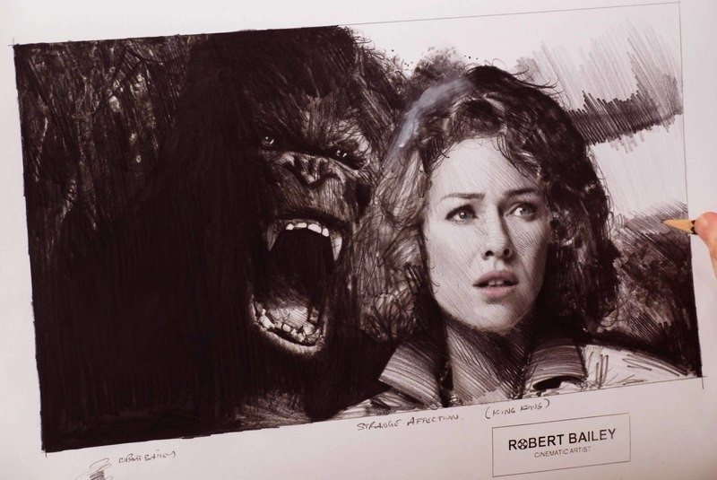 STRANGE AFFECTION. (King Kong).