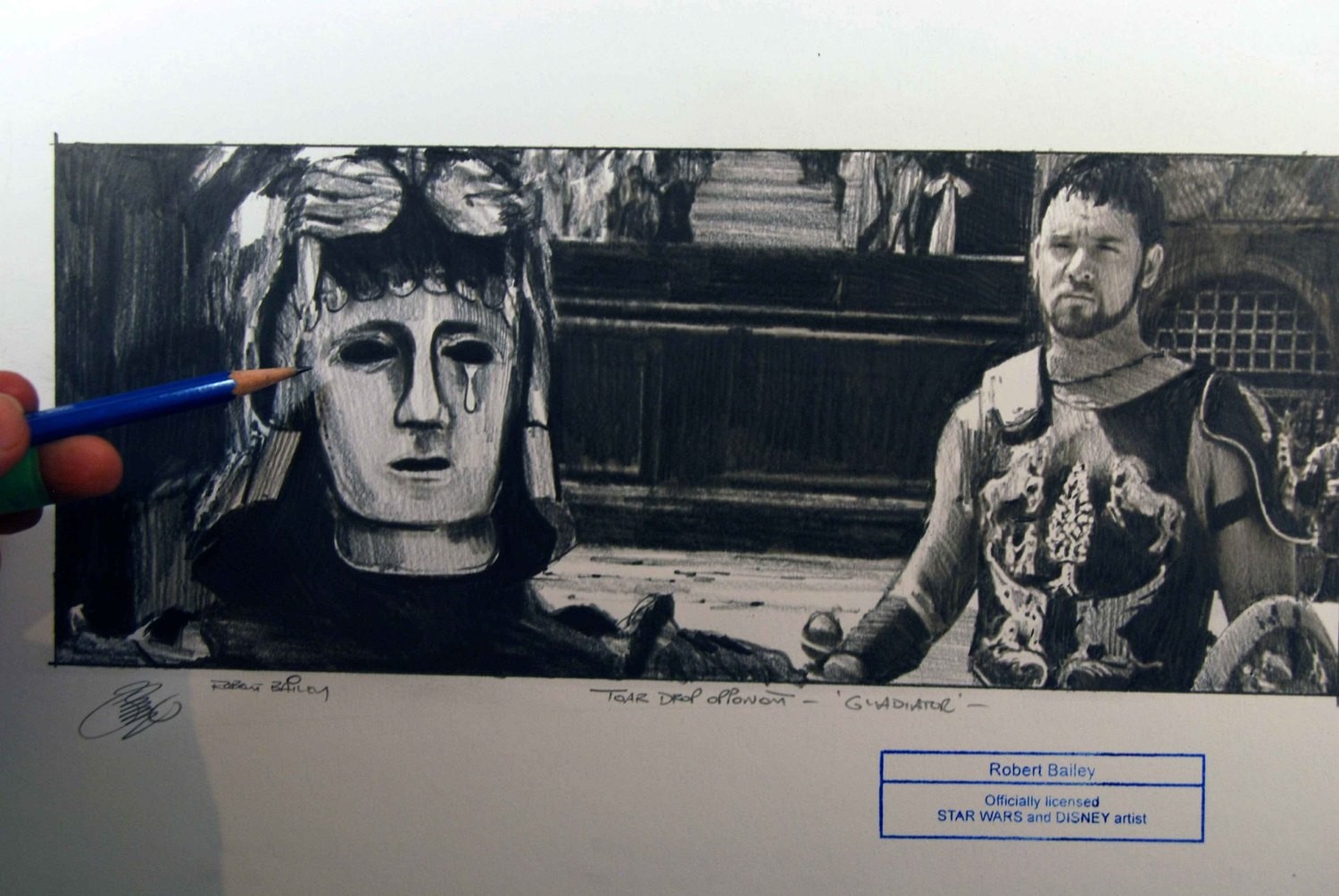 Tear-drop opponent. (Gladiator).