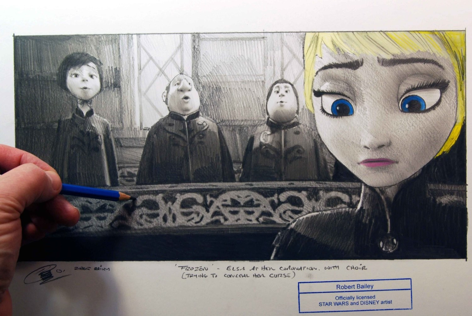 Frozen. Elsa with Coronation Choir.