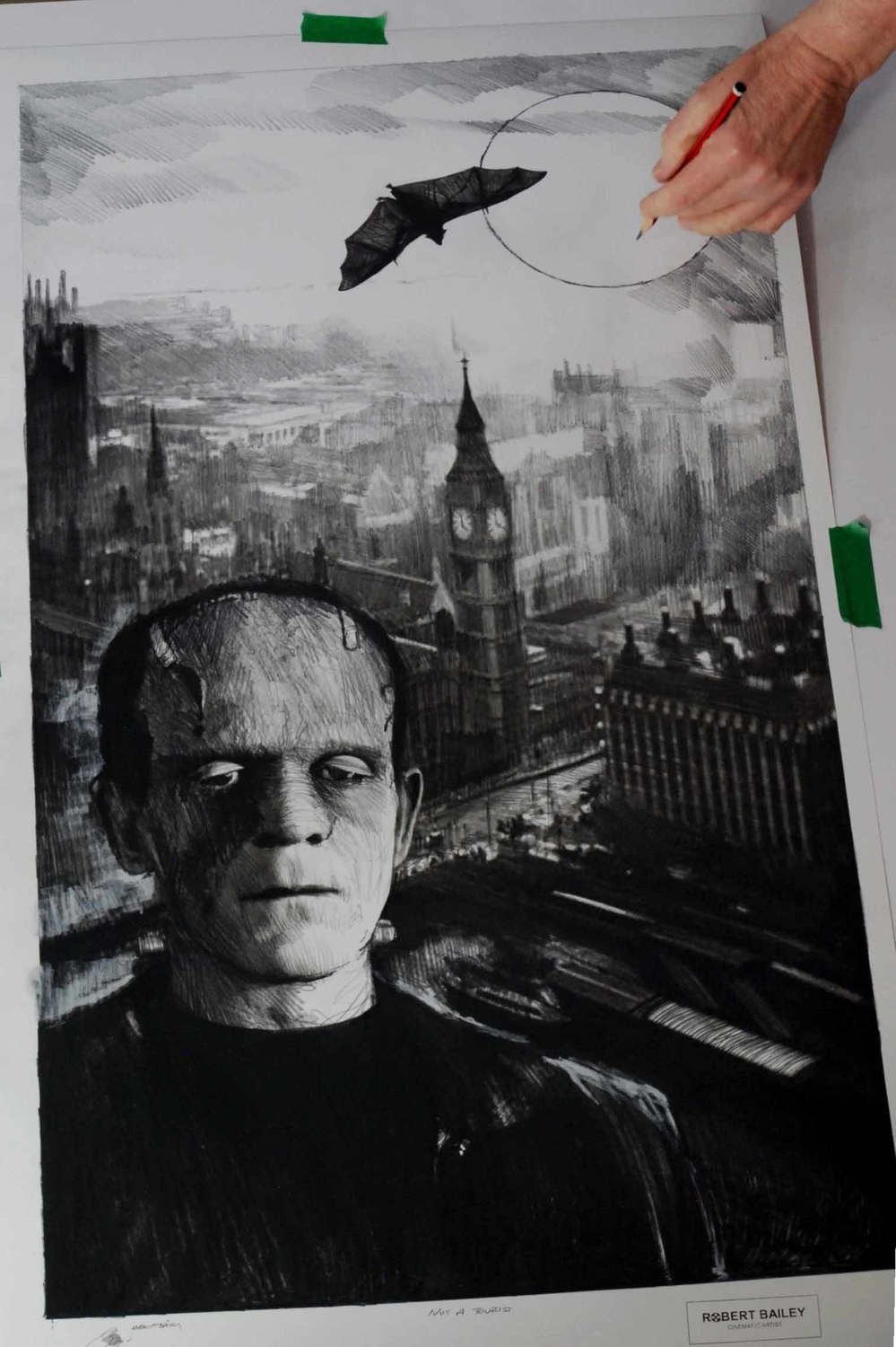 NOT A TOURIST.  (Large Size).