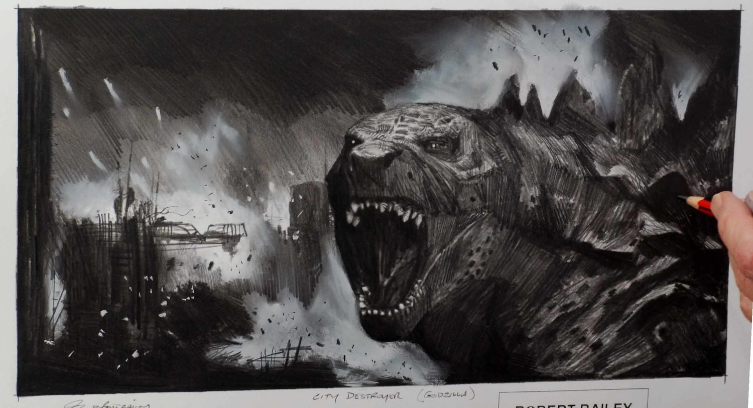 CITY DESTROYER. (Godzilla).
