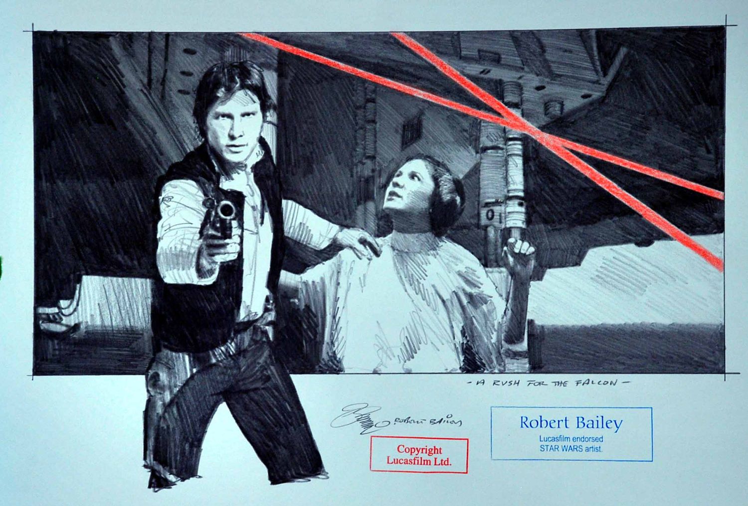 A RUSH FOR THE FALCON.