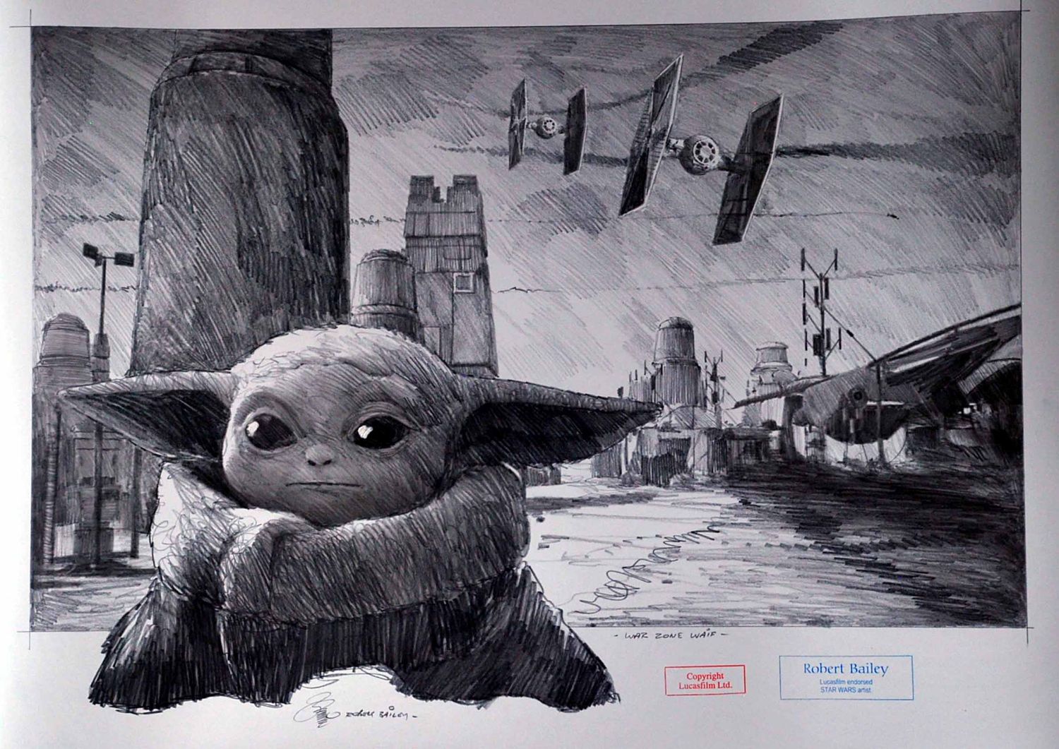 WAR ZONE WAIF.  (Medium Size).