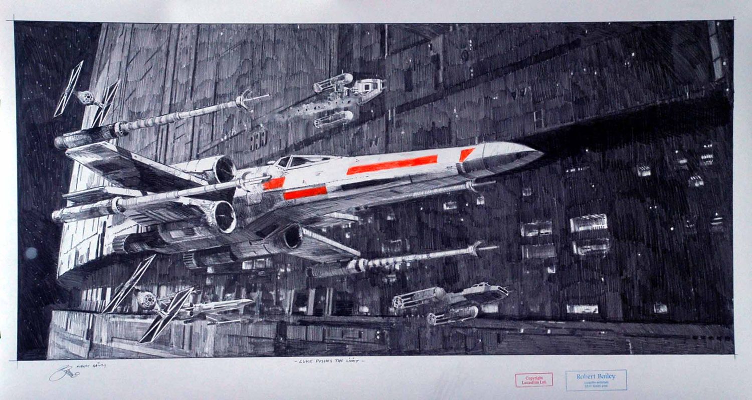 LUKE PUSHES THE LIMIT.  (Large Size). 20" x 36"