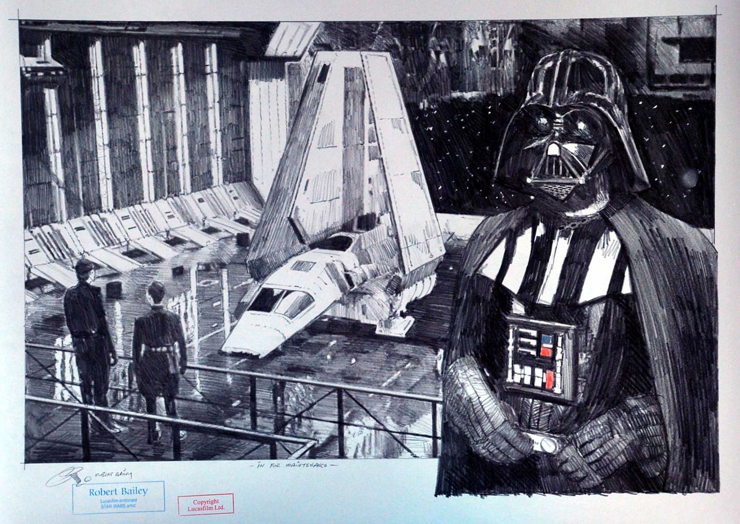 IN FOR MAINTENANCE.  (Medium Size).