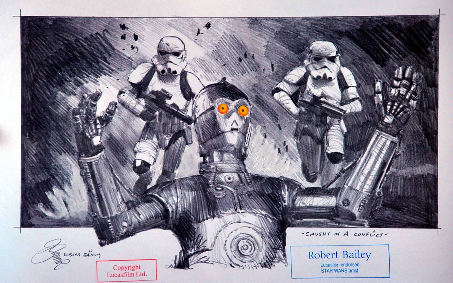 CAUGHT IN A CONFLICT.