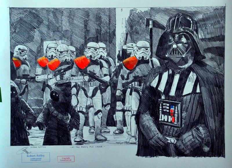 AT THE READY FOR VADER.  (Medium Size).