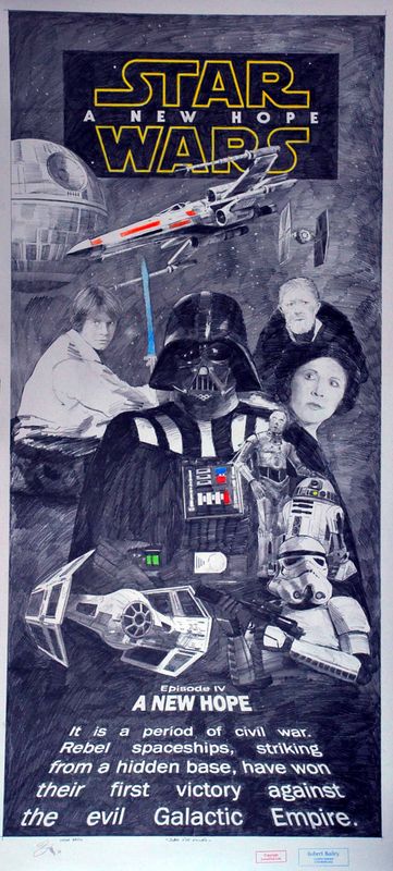 DARK SIDE VILLAIN. (Extra-Large Size). 52" x 24"
