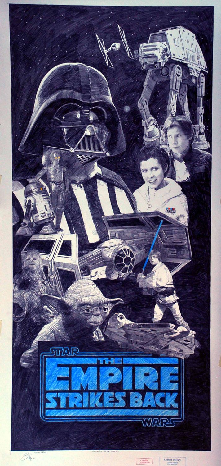 CONFLICT IN THE FORCE.  (Extra-Large). 52" x 24"
