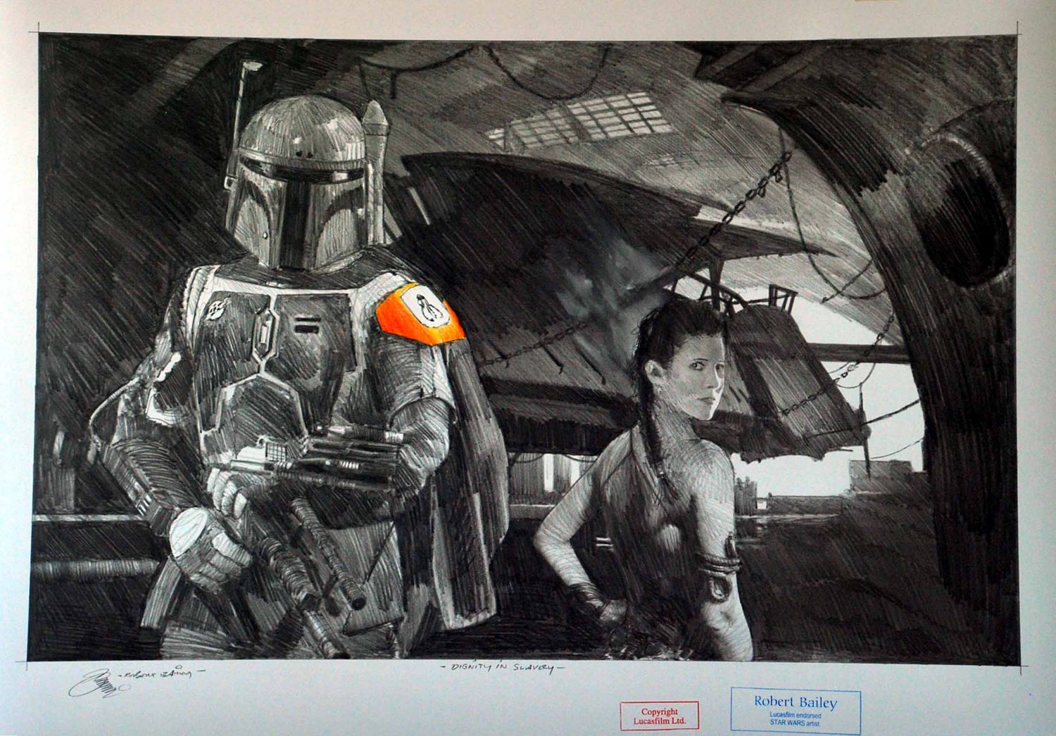 DIGNITY IN SLAVERY.  (Medium Size).