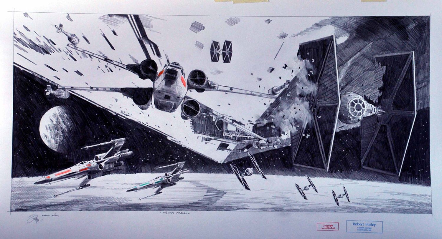 FIGHTER FRACAS.  (Large Size). 20" x 36"