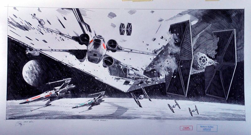 FIGHTER FRACAS.  (Large Size). 20" x 36"