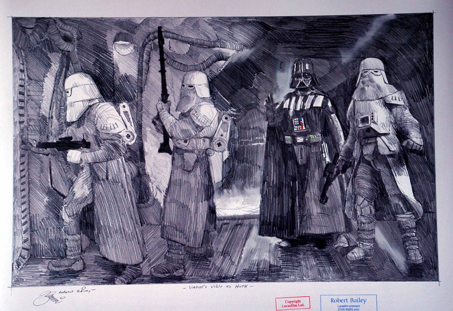 VADER'S VISIT TO HOTH.  (Medium Size).