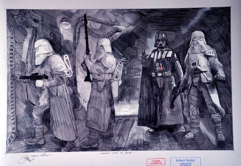 VADER'S VISIT TO HOTH.  (Medium Size).