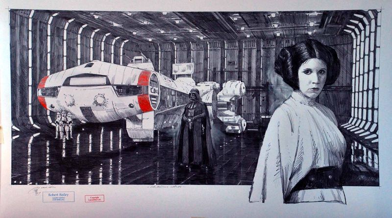 CALAMITOUS CAPTURE.  (Large Size). 20" x 36"