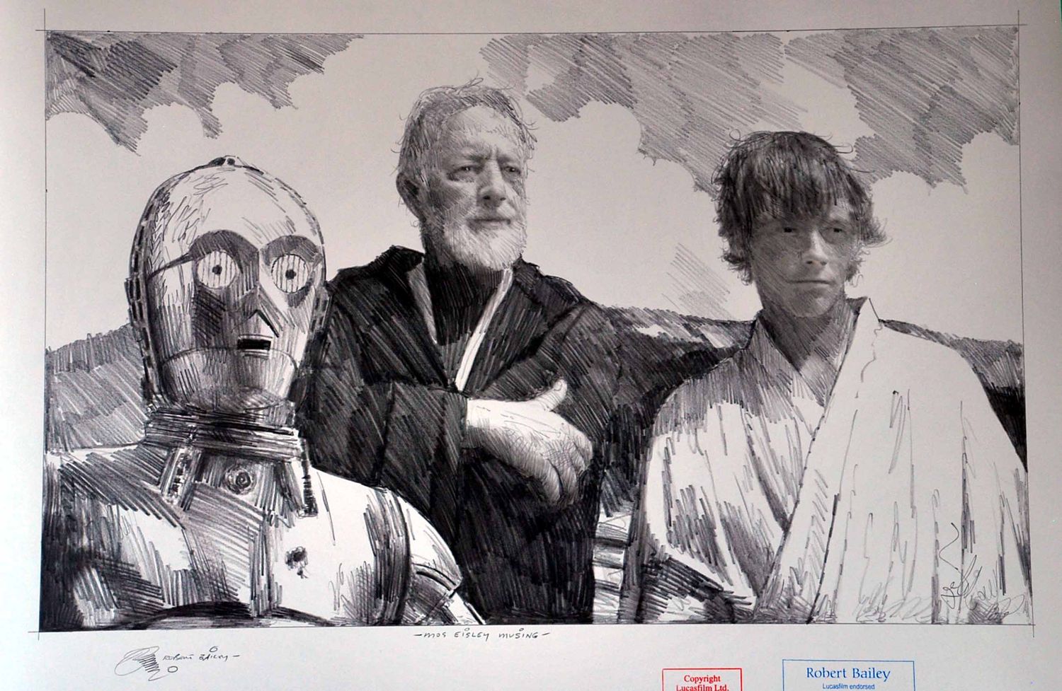 MOS EISLEY MUSING.  (Medium Size).