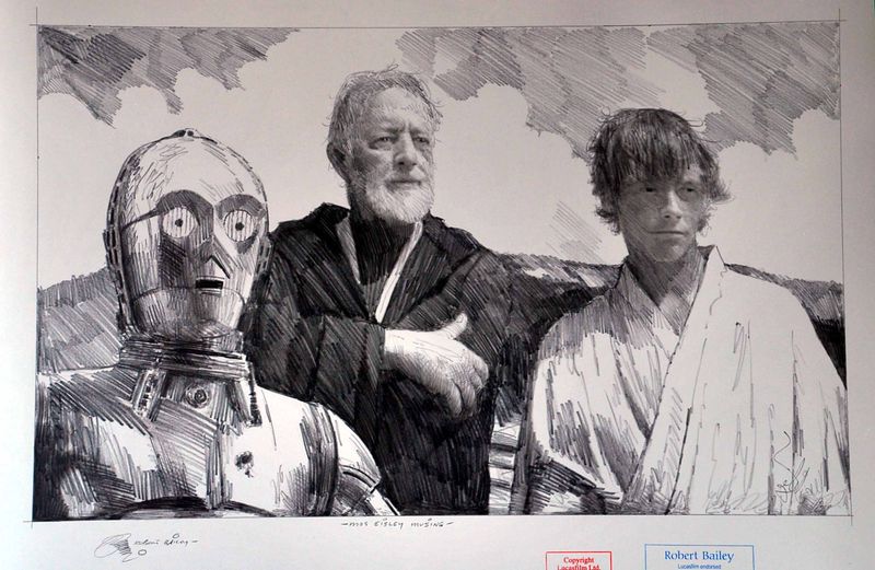 MOS EISLEY MUSING.  (Medium Size).