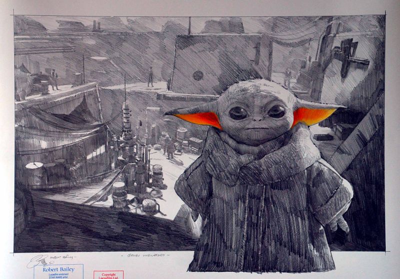 GROGU UNGUARDED.  (Medium Size).