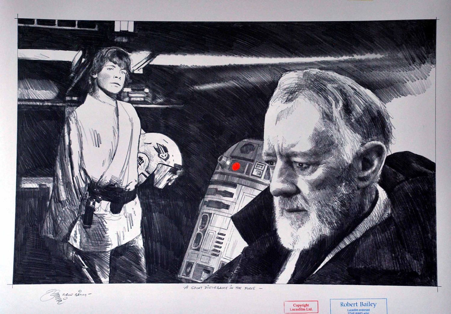 A GREAT DISTURBANCE IN THE FORCE.  (Medium Size).