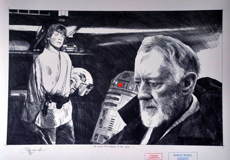 A GREAT DISTURBANCE IN THE FORCE.  (Medium Size).
