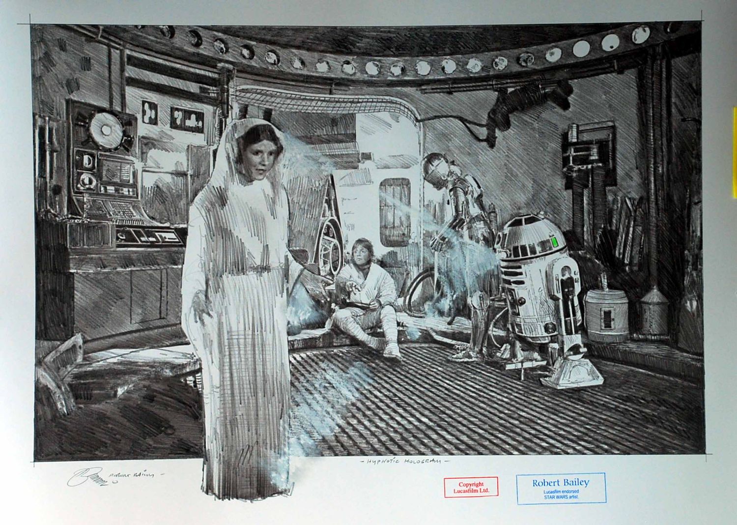 HYPNOTIC HOLOGRAM.  (Medium Size).