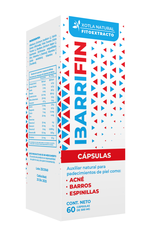 BARRIFIN Cápsulas - Elimina Barros y Espinillas