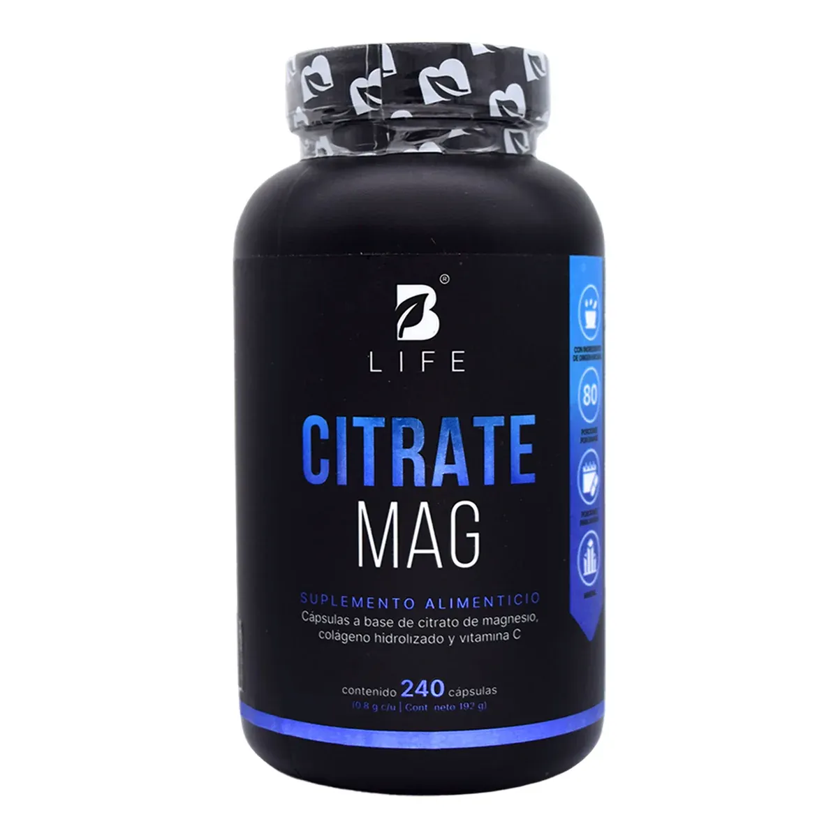 Citrato De Magnesio 240 Cap / B LIFE