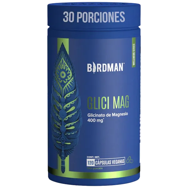 Glicinato de Magnesio 400mg  120 Cap / BIRDMAN