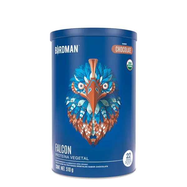 Falcon Proteina Vegana Orgánica en Polvo - Chocolate 1.17 kg /BIRDMAN