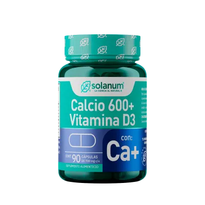 Calcio + Vitamina D3 90 Cápsulas / SOLANUM